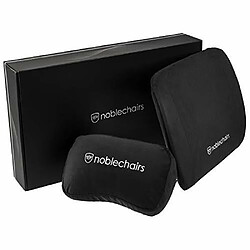 Noblechairs Pack de 2 Coussins à mémoire de forme pour fauteuil (Noir)