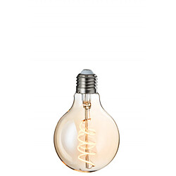 Dansmamaison Ampoule Led G80 Ambre Spiral E27