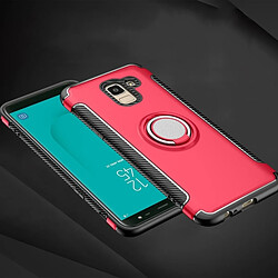 Acheter Wewoo Coque Étui de protection magnétique à 360 degrés avec anneau de rotation pour Galaxy J6 2018 noir