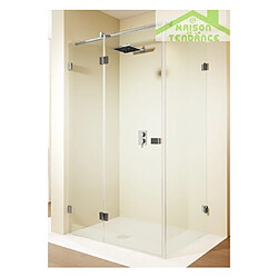 Porte battante de douche universelle RIHO SCANDIC S203 en verre clair