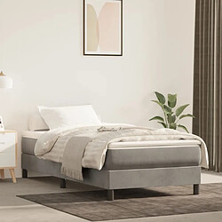 Maison Chic Matelas de lit à ressorts ensachés, Matelas doux Gris clair 100x200x20 cm -GKD32379