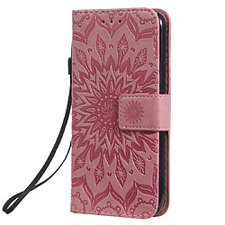 Wewoo Coque Étui en cuir PU avec empreinte horizontale à motif de tournesol pour iPhone 11 Pro support et logements cartes portefeuille et lanière