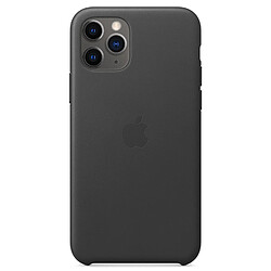 Apple Coque Leather pour iPhone 11 Pro - Black