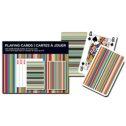 Piatnik Jeux de cartes : Rayures 2 x 55 cartes