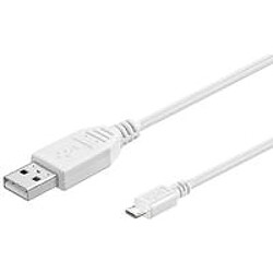 Disney Microconnect USB A/Micro USB B, 1 m 1m USB A Micro-USB B Blanc câble USB - câbles USB (1 m, 1 m, USB A, Micro-USB B, Mâle/Mâle, Blanc, Droit)