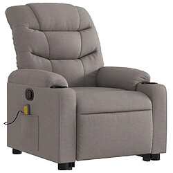 Avis Maison Chic Fauteuil Relax pour salon, Fauteuil inclinable de massage Taupe Tissu -GKD99247