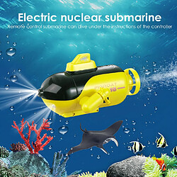 Universal Télécommandé électrique sous-marin nucléaire bateau RC bateau imperméable à l'eau jouets cadeaux pour les enfants garçons avec lumière LED | RC Submarine(Jaune)