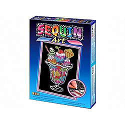 Sequin Art Blue Ice Cream Sundae Sparkling Arts and Crafts Picture Kit Creative Crafts