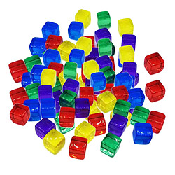 500pcs 10mm Dés Dés de Jeu de Dés Transparents pour Le Passe-Temps de Jeu Du MDN pas cher