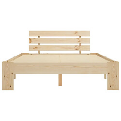 Avis Maison Chic Lit adulte - Lit simple Cadre de lit,Structure du lit Contemporain Bois de pin massif 120 x 200 cm -MN19222