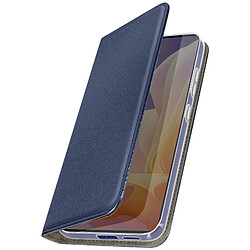 Avizar Étui pour Motorola Moto G85 Clapet Porte-carte Magnétique Bleu Nuit 