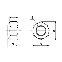 Écrous hexagonaux Acton frein indésserrable avec bague nylon inox A2 DIN 985