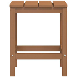 Acheter vidaXL Table de jardin Adirondack Marron 38x38x46 cm PEHD