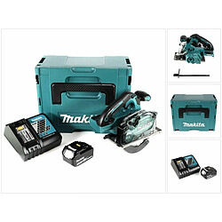 Makita DCS 553 RT1J Scie circulaire sans fil 18V 150 mm Brushless + 1x Batterie 5,0Ah + Chargeur + Coffret Makpac