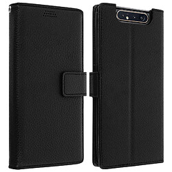 Avizar Housse Samsung Galaxy A80 Étui Folio Portefeuille Soft Touch Support Vidéo noir