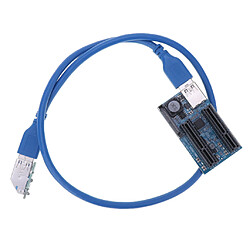 Câble D'extension Pci-e X1 à Double 4x De 0,6 M Pour Une Installation Dans Un Espace Restreint (uex105)