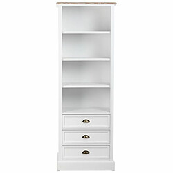 Étagère Alexandra House Living Blanc Marron Alliage de Zinc Bois MDF 40 x 180 x 63 cm pas cher