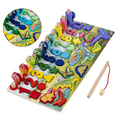 En bois Nombre Puzzles Montessori Jouets Forme de Tri Math Comptage Tôt Éducation Préscolaire Jouets D'apprentissage pour 2 3 4 5 Ans vieux Garçons