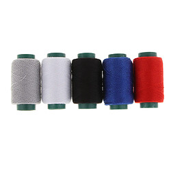 Acheter 5 Couleurs Polyester Fils à Coudre Pour Main Et Machine à Coudre 200 Mètres Mélangés