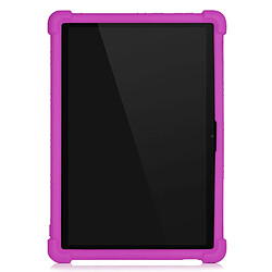 Coque en silicone avec béquille coulissante violet pour votre Lenovo Tab M10 Plus X606