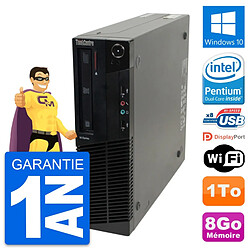 PC Lenovo ThinkCentre M82 SFF Intel G630 RAM 8Go Disque Dur 1To Windows 10 Wifi - Occasion