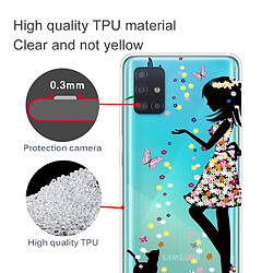 Coque en TPU impression de motifs beauté fleurie pour votre Samsung Galaxy A31