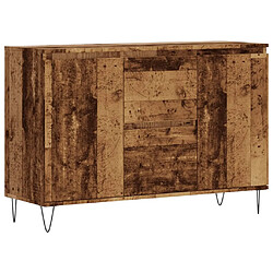 vidaXL Buffet vieux bois 104x35x70 cm bois d’ingénierie