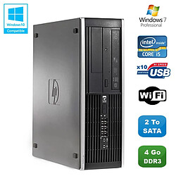 PC HP Compaq Elite 8100 SFF Intel Core i5 650 3.2GHz 4Go 2To Graveur WIFI W7 - Occasion