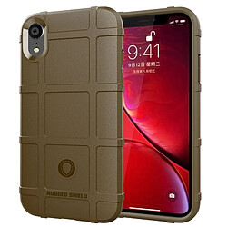 Wewoo Coque TPU antichoc à couverture totale pour iPhone XR (Marron)