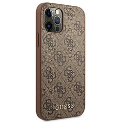 Acheter Guess Maroquinerie Guess 4G Metal Gold Logo - Coque pour iPhone 12 / iPhone 12 Pro (marron)