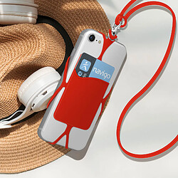 Acheter Avizar Coque Cordon Universelle pour Smartphone avec Porte-carte série NeckPouch Rouge