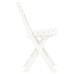 Acheter vidaXL Chaises de jardin pliables lot de 2 Plastique Blanc