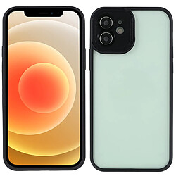 Coque en TPU + acrylique surface brillante, découpe précise noir pour votre iPhone 12 6.1 pouces