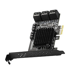 Carte d'extension 8 ports SATA 3.0 vers PCIe x4 x6 pas cher