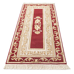 Avis Vidal Tapis de couloir en laine 201x81 rouge Darya