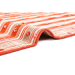 Vidal Tapis de laine 223x135 orange Jajim