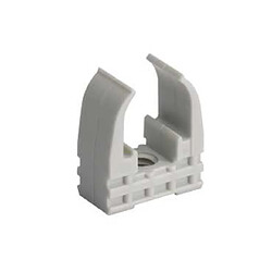 Schneider Clip à tube Mureva FIX standard pour conduits Ø 16 mm blanc sachet de 100 pièces