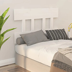 Acheter vidaXL Tête de lit Blanc 103,5x3x81 cm Bois massif de pin