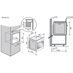 Acheter Four intégrable multifonction 73l 60cm a+ pyrolyse blanc - dop8360w - DE DIETRICH