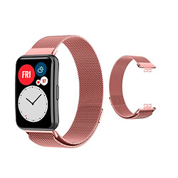 PHONECARE Bracelet Milanais Avec Fermoir Magnétique pour Huawei Watch FIT mini - Rose