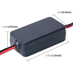 Wewoo 12 V Car Auto Vue Arrière de la Caméra Tension Signal Ballast Ondulation Splash Écran Interferenc Puissance Filtre