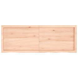 Acheter vidaXL Étagère murale 140x50x(2-4) cm bois de chêne massif non traité