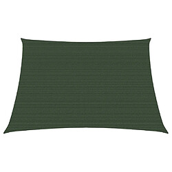 Helloshop26 Voile d'ombrage 160 g/m² 3/4 x 2 m PEHD vert foncé 02_0009420