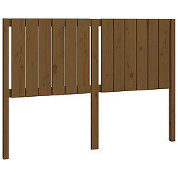 vidaXL Tête de lit Marron miel 145,5x4x100 cm Bois massif de pin