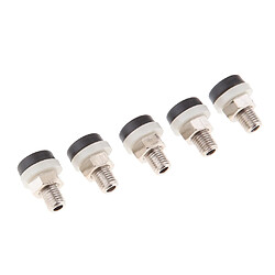 Acheter 5pcs 2mm Banana Socket Mount Fixation sur panneau Connecteur de terminal noir