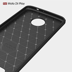 Acheter Wewoo Coque en TPU texturée et fibre de carbone pour Motorola Moto Z4 Play (Noir)