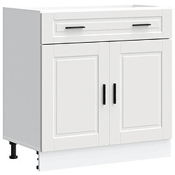 vidaXL Armoire de cuisine Porto blanc bois d'ingénierie