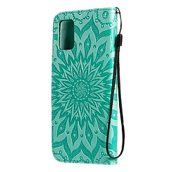 Avis Wewoo Housse Coque Pour Galaxy A71 Sun Print de protection à rabat horizontal avec support et fentes cartes et portefeuille vert