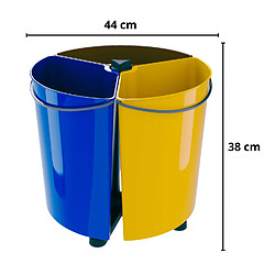 Acheter Poubelle rotative ECOBIN pour le tri des déchets 35 litres sans couvercle.