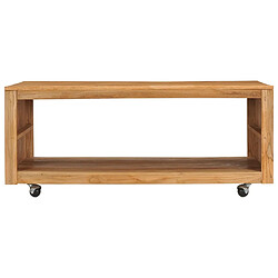 ComfortXL Table Basse 110x60x40 Cm Bois De Teck Massif